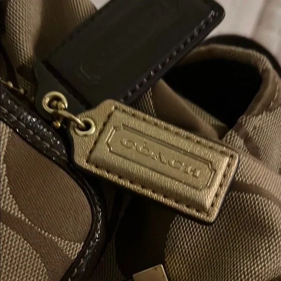 Coach Brown and Tan Backpack - Picture 4 of 6